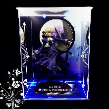 매직박스 Fate/Grand Order 세이버/알트리아 펜드래곤 얼터 드레스 피규어 전용 아크릴 LED 케이스 (어댑터 포함)